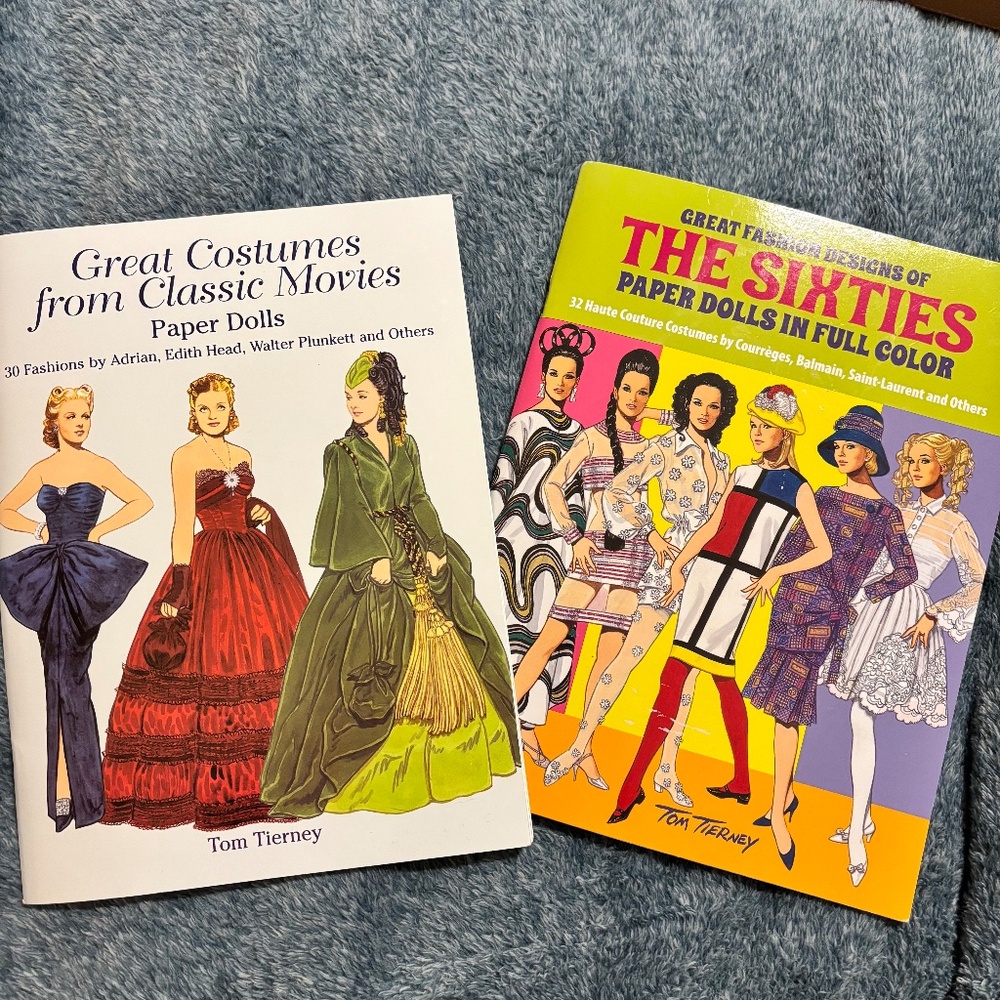 Two Tom Tierney Paper Doll Books